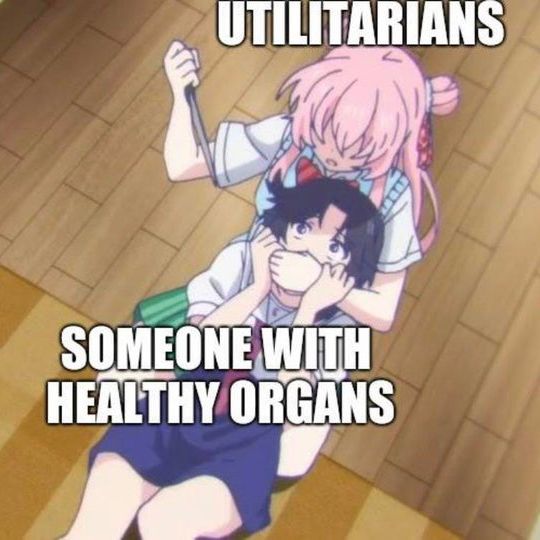 Utilitarians and someone with healthy organs